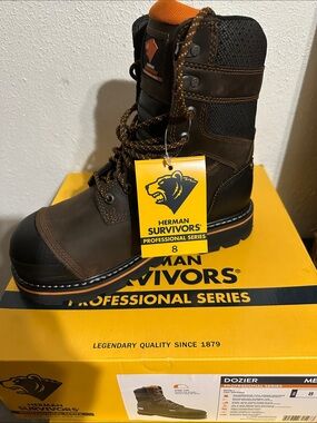 Herman Survivors Men's Brown Work Boot - Dozier Professional